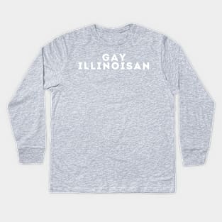 Gay Illinoisan Kids Long Sleeve T-Shirt